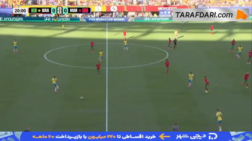 گل چیپ اسماعیل صیباری به برزیل روی پاس در عمق زیبای براهیم دیاز (برزیل 0-1 مراکش)