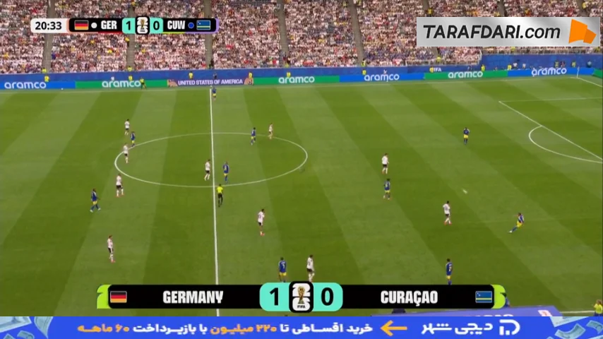 تاریخسازی با به ثمر رساندن اولین گل در جام جهانی؛ گل لیوانو کومننسیا به آلمان (آلمان 1-1 کوراسائو)