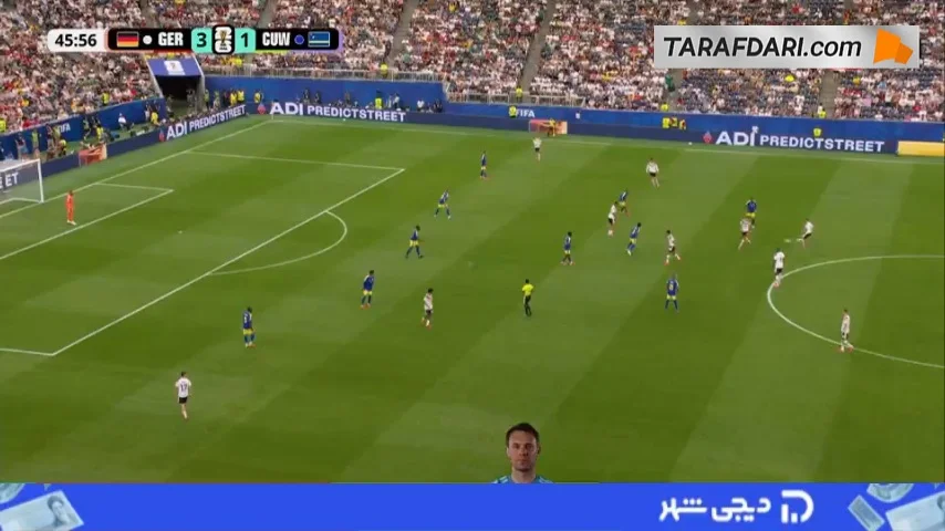 گل جمال موسیالا به کوراسائو روی پاس دیدنی کیمیش (آلمان 4-1 کوراسائو)