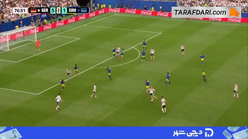 گل دنیز اونداف به کوراسائو (آلمان 6-1 کوراسائو)
