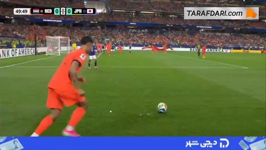 با یک ضربه سر زیبا؛ گل ویرجیل فن دایک به ژاپن (هلند 1-0 ژاپن)