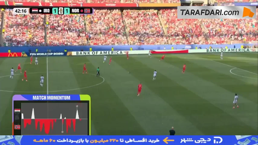 اشتباه مرگبار جلال حسن، سنگربان عراق و گل دوم ارلینگ هالند به عراق (عراق 1-2 نروژ)