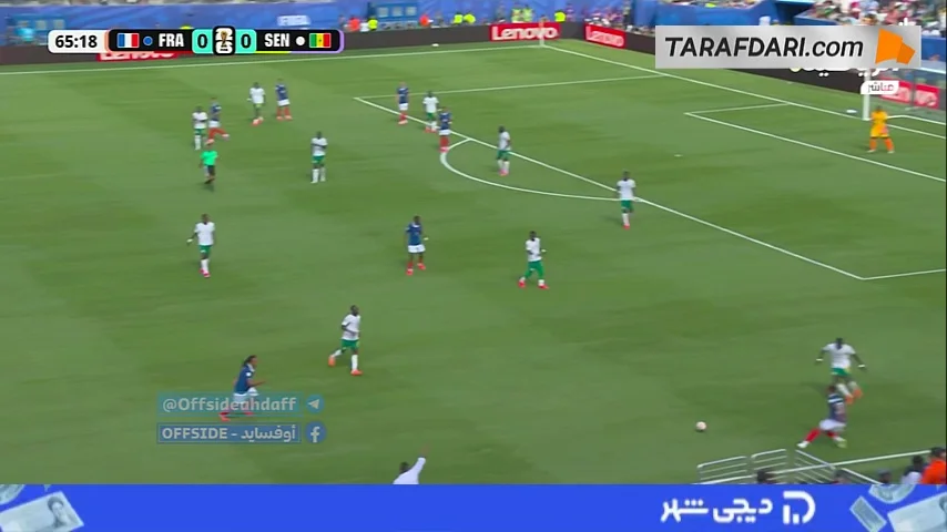 گل کیلیان امباپه به سنگال روی پاس دیدنی اولیسه (فرانسه 1-0 سنگال)