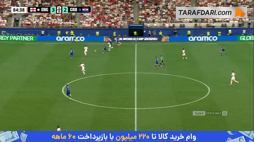 گل مارکوس رشفورد به کرواسی (انگلیس 4-2 کرواسی)