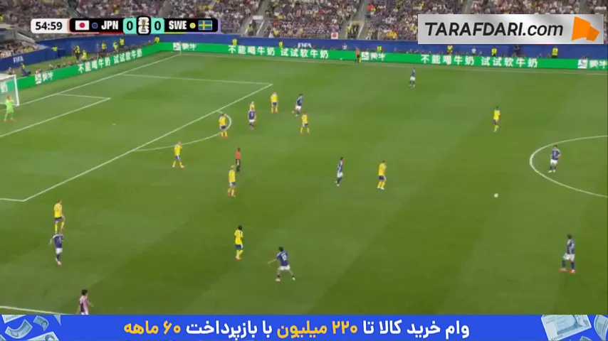 همکاری تیمی زیبای بازیکنان ژاپن؛ گل دایزن مائدا به سوئد (ژاپن 1-0 سوئد)
