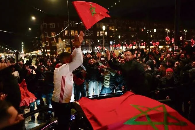 تنش در شادی هواداران مراکشی