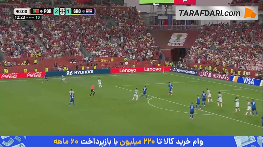 گل لحظات پایانی یوشکو گواردیول به پرتغال که با تصمیم VAR، آفساید اعلام شد (پرتغال 2-1 کرواسی)