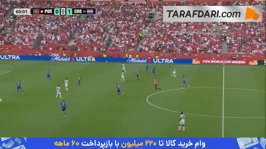 گل زیبای کریستیانو رونالدو به کرواسی که به دلیل آفساید مردود اعلام شد (پرتغال 0-1 کرواسی)