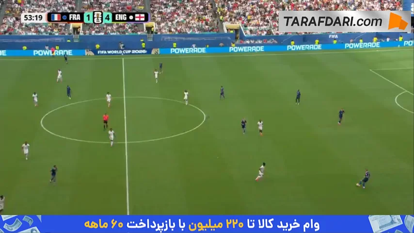 روی پاس گل کیلیان امباپه؛ گل بردلی بارکولا به انگلیس (فرانسه 2-4 انگلیس)