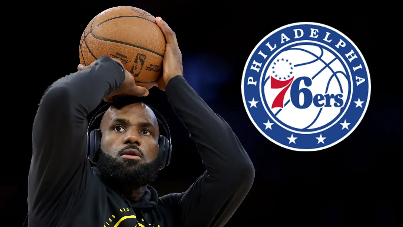 لبران جیمز - فیلادلفیا سونی سیکسرز - بسکتبال NBA
