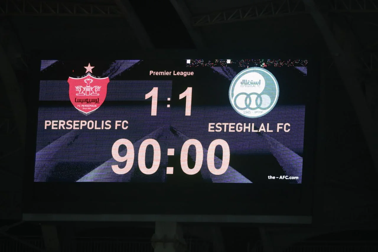 تساوی استقلال و پرسپولیس در دربی ۱۰۷