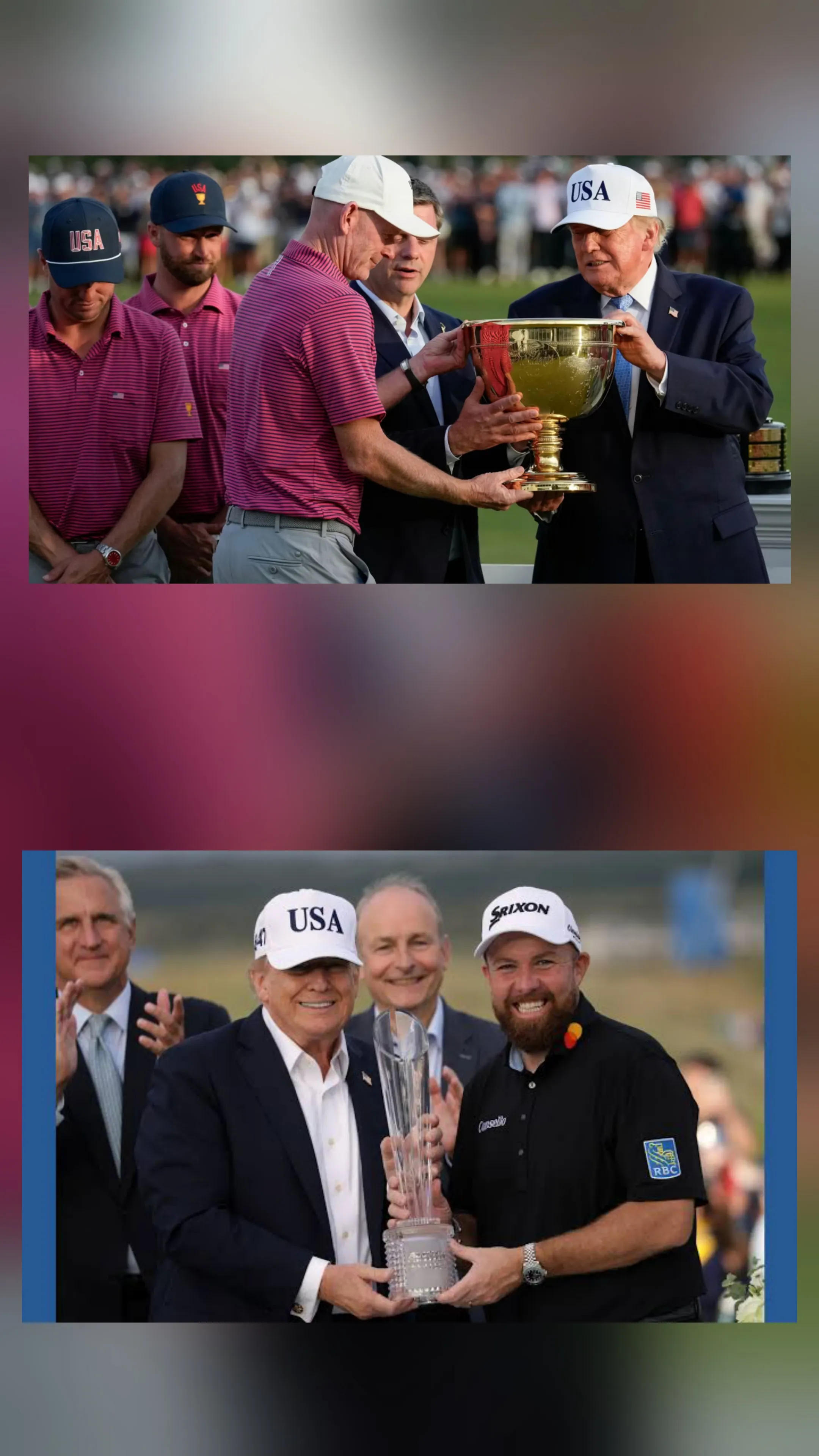 حضور رئیس جمهور امریکا در مسابقات گلف پرزیدنت کاپ presidents cup