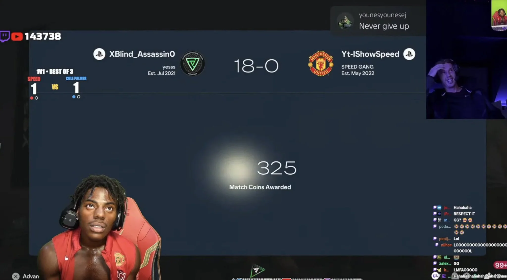 کول پالمر استریمر مشهور را در FC 27 تحقیر کرد / عکس