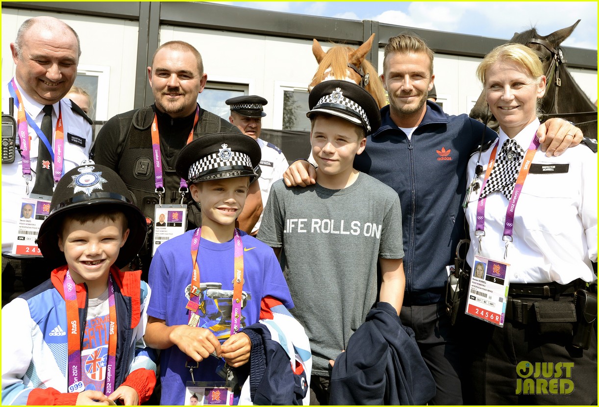David Beckham Boys Meet Greet Olympic Guards