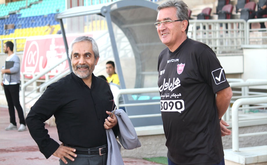 سرمربی پرسپولیس - سرپرست باشگاه پرسپولیس - تمرین پرسپولیس
