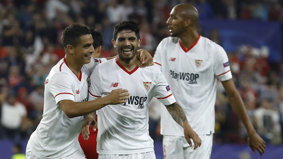 Ben Yeder - Ever Banega - Sevilla - سویا - لیگ قهرمانان اروپا