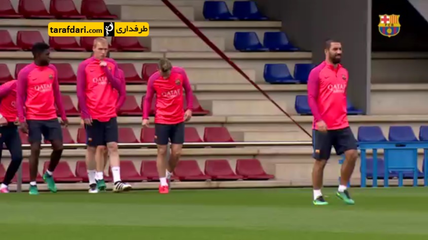 ویدیو؛ ادامه تمرینات بارسلونا پیش از دیدار مقابل منچسترسیتی