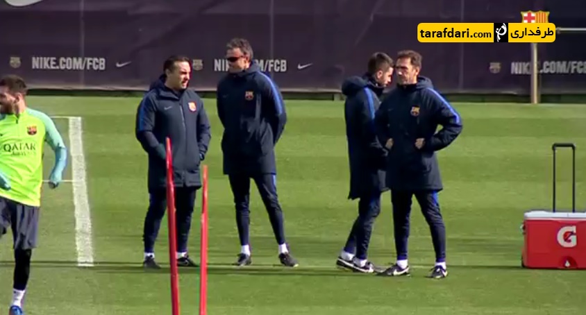 تمرینات بارسلونا - Barcelona Training - لیونل مسی - لوئیز انریکه