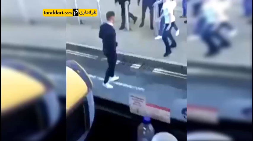 ویدیو؛ درگیری هواداران میدلزبرو و وست هم