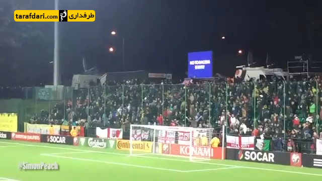 ویدیو؛ درگیری طرفداران لیتوانی و انگلستان