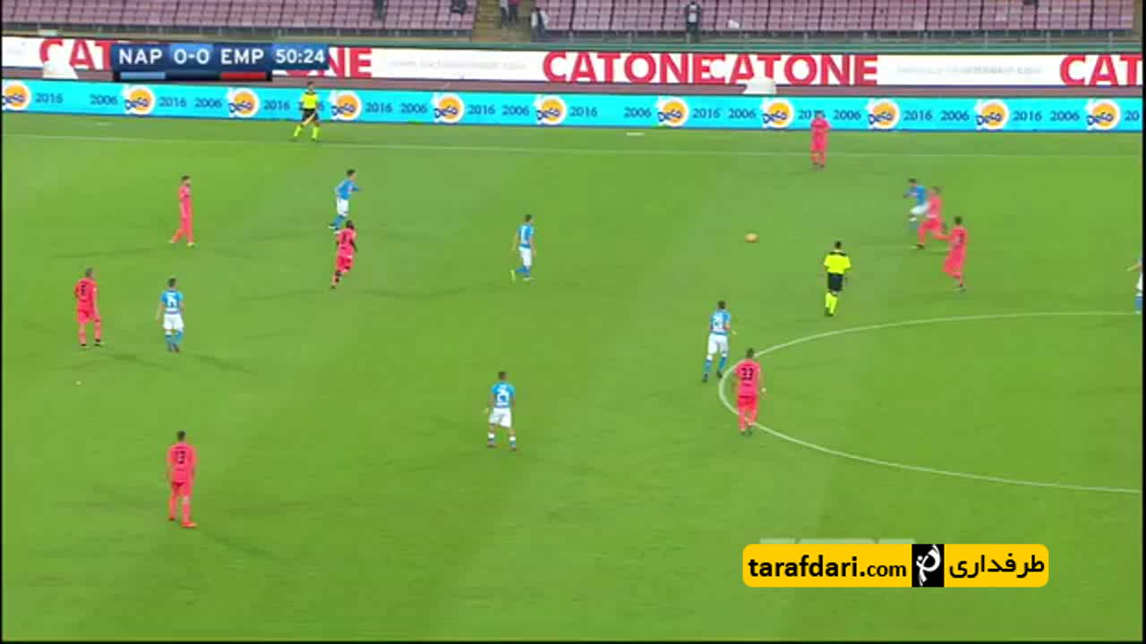گل های بازی ناپولی 2-0 امپولی