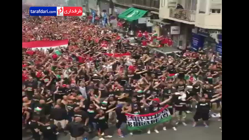 ویدیو؛ حضور پرشور هواداران مجارستان در شهر مارسی