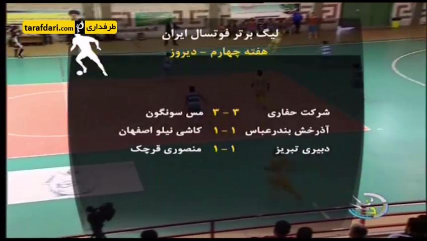 ویدیو؛ دیدارهای هفته چهارم لیگ برتر فوتسال