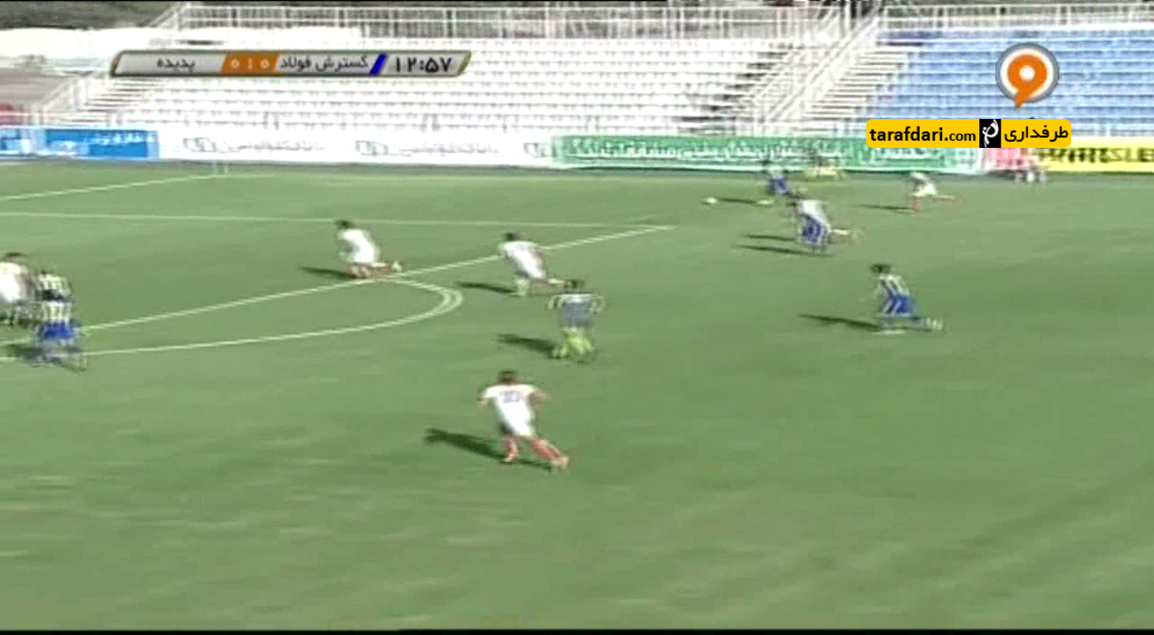 خلاصه بازی گسترش فولاد 3 - 0 پدیده