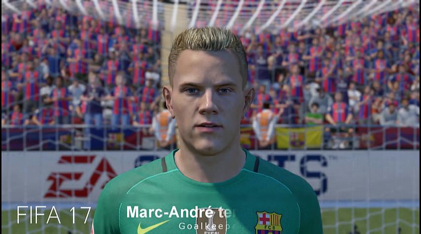 ویدیو؛ مقایسه چهره بازیکنان بارسلونا در fifa17 و pes 2017