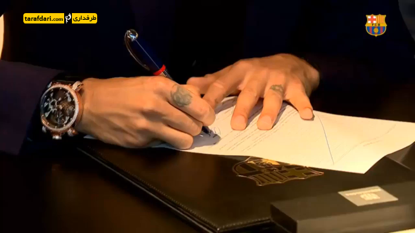 ویدیو؛ تمدید قرارداد نیمار با بارسلونا تا سال 2021