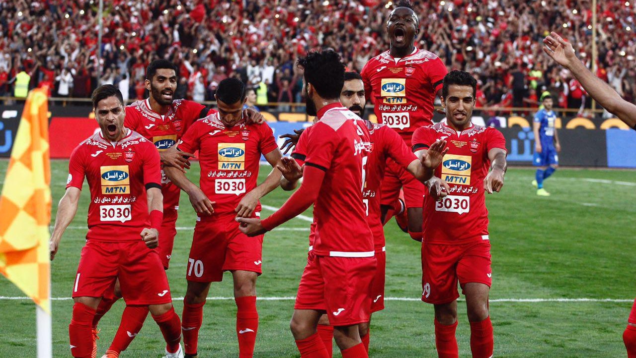 لیگ برتر-پرسپولیس-بازیکنان پرسپولیس-دربی 85-خوشحالی بازیکنان پرسپولیس