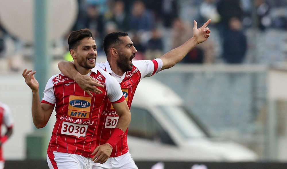 لیگ برتر-پرسپولیس-بازیکنان پرسپولیس-خوشحالی بازیکنان پرسپولیس