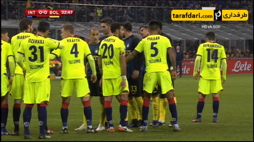 سوپر گل موریو به بولونیا (اینتر 1-0 بولونیا) - جیسون موریو