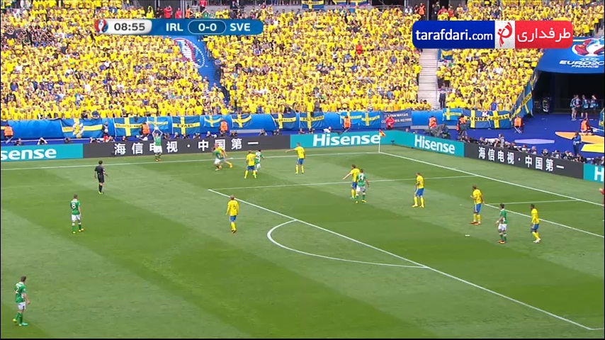 خلاصه بازی جمهوری ایرلند 1-1 سوئد (یورو 2016)