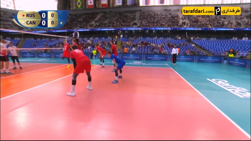 خلاصه بازی روسیه 0 -3 کانادا (لیگ جهانی والیبال 2017)