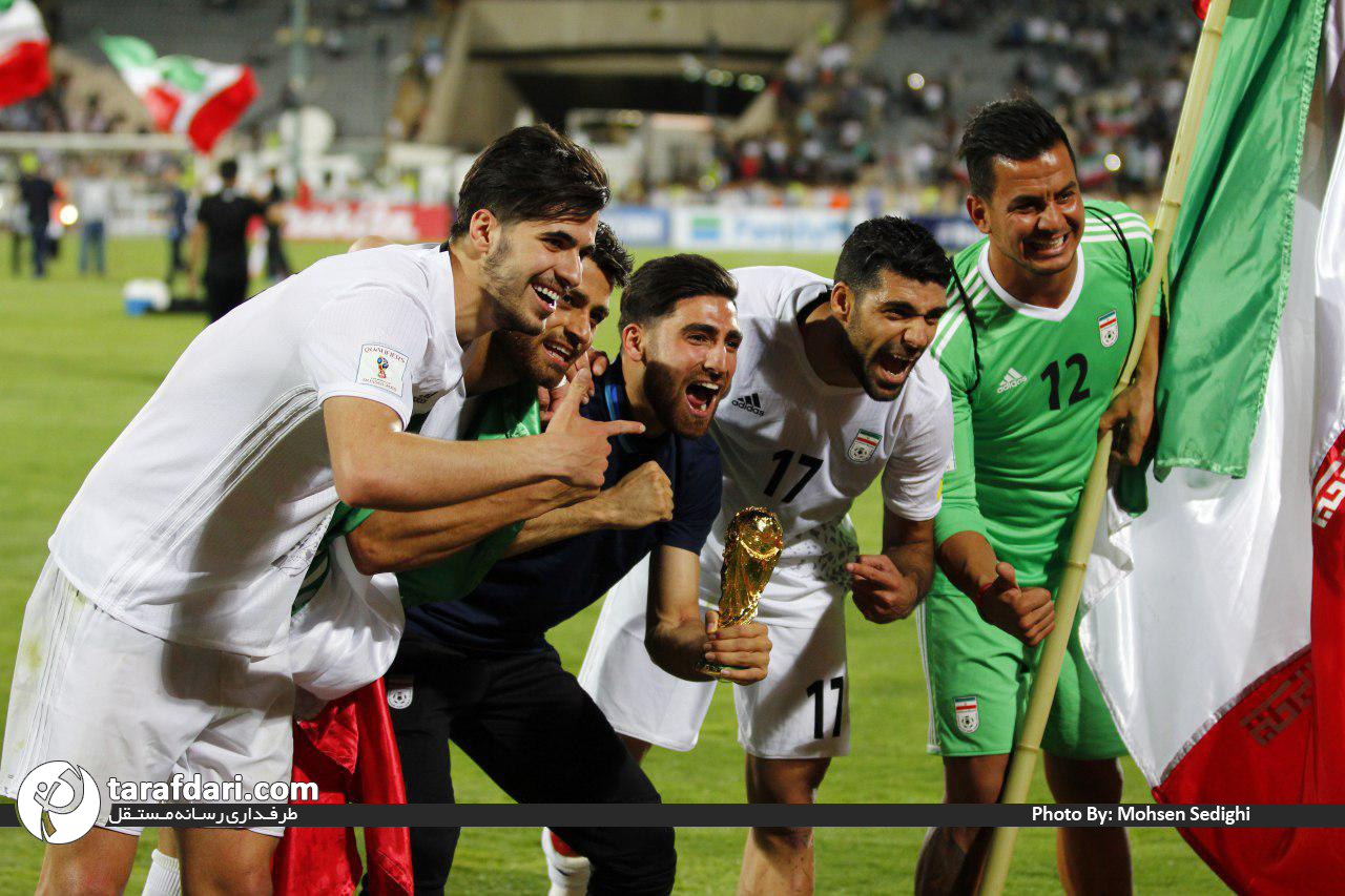 بازیکنان تیم ملی ایران-صعود ایران به جام جهانی-علیرضا جهانبخش-حامد لک