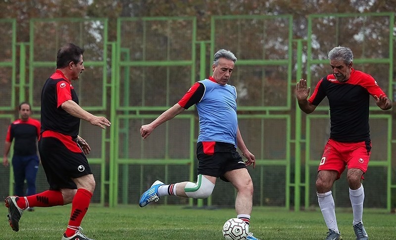 محمد پنجعلی-پیشکسوت پرسپولیس-فنونی زاده-تمرینات پیشکسوتان پرسپولیس