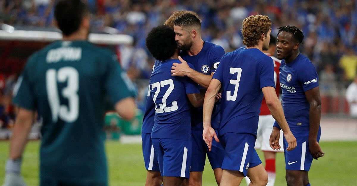 آرسنال - Chelsea - پیش فصل چسی - پیش فصل آرسنال - گری کیهیل - مارکوس آلونسو - داوید اوسپینا