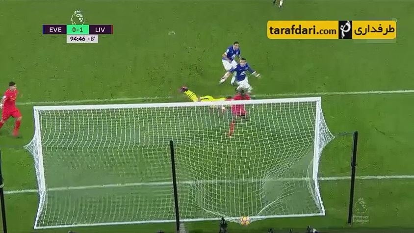 خلاصه بازی اورتون 0-1 لیورپول