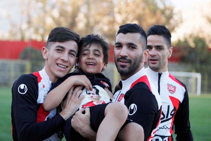 پسر مرحوم هادی نوروزی در تمرین تیم پرسپولیس-حضور هانی نوروزی در تمرین تیم پرسپولیس
