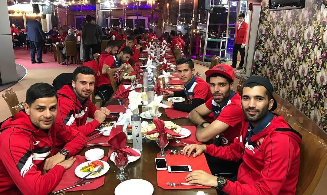 پرسپولیس-بازیکنان پرسپولیس-ضیافت ناهار-ضیافت ناهار پرسپولیسی ها
