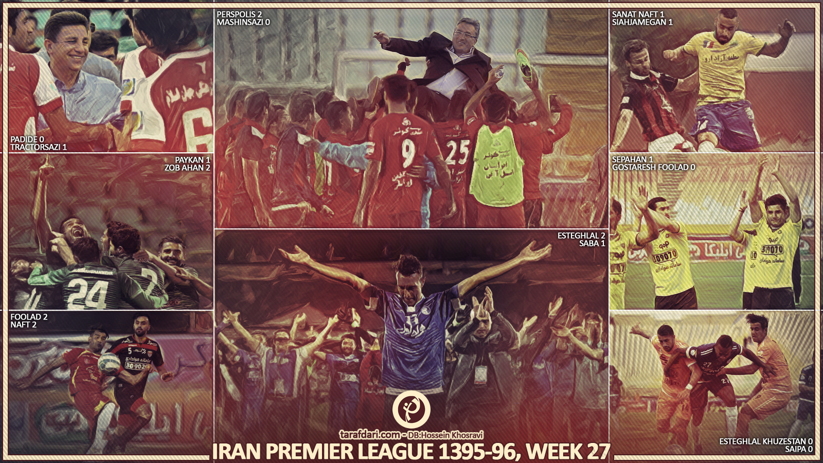 هفته بیست و هفتم - لیگ خلیج فارس - قهرمانی پرسپولیس