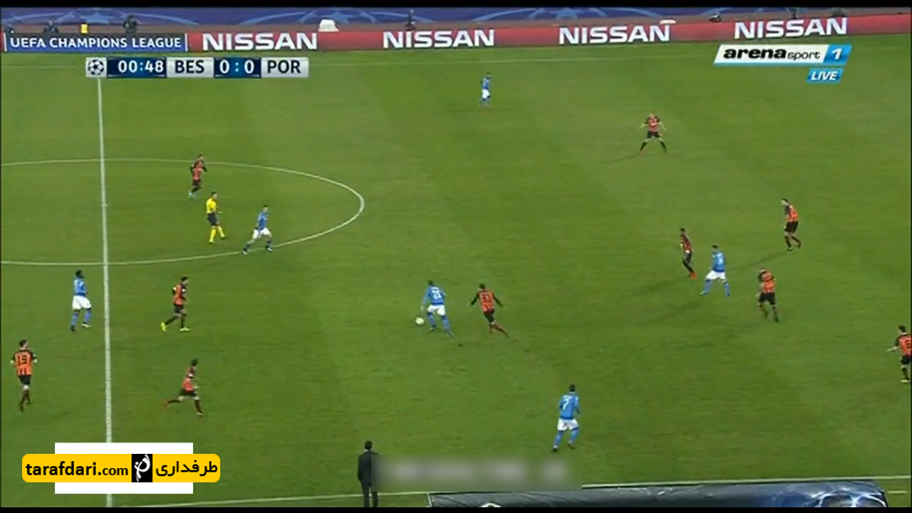 گل های بازی ناپولی 3-0 شاختار دونتسک
