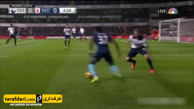گل بازی تاتنهام 1-0 میدلزبرو