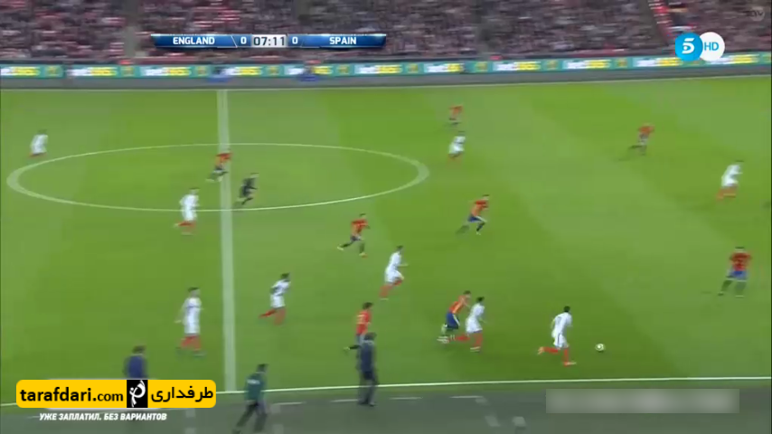خلاصه بازی انگلیس 2-2 اسپانیا