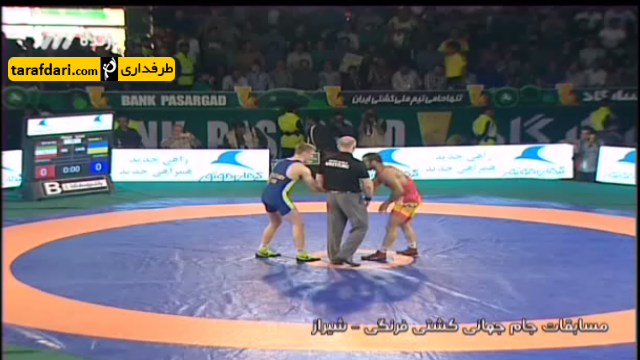 ویدیو؛ جام جهانی کشتی - زیدوند و ضربه فنی کردن پولیتایف در وزن 66 کیلوگرم (ایران - اوکراین)