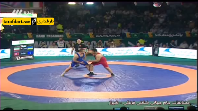 ویدیو؛ جام جهانی کشتی - پیروزی باباجان زاده مقابل دیدیک در وزن 130 کیلوگرم (ایران - اوکراین)