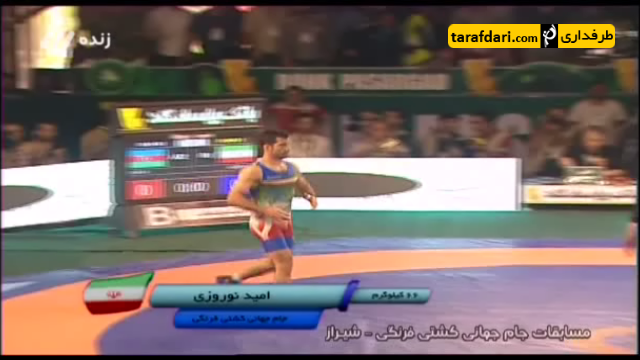 ویدیو؛ جام جهانی کشتی- پیروزی مهدی زاده مقابل نظریانی در وزن 130 کیلوگرم (ایران - آذربایجان)