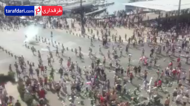 ویدیو؛ درگیری هواداران انگلیس در مارسی