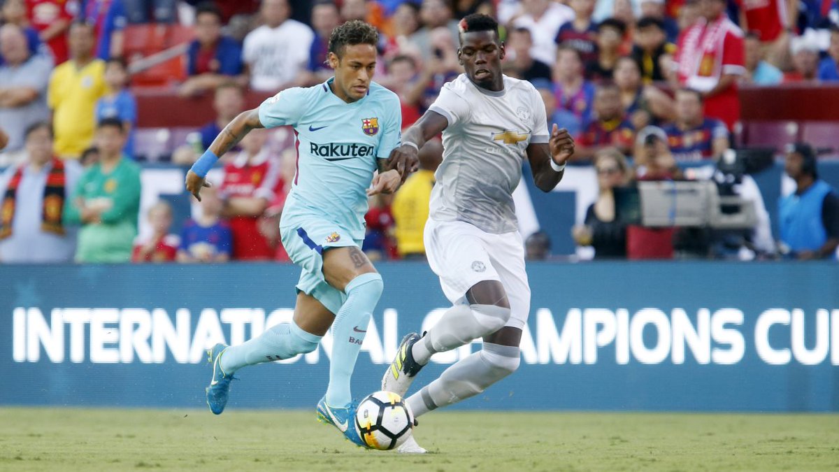 Neymar - pogba -barcelona - manchester united - منچستر یونایتد - بارسلونا
